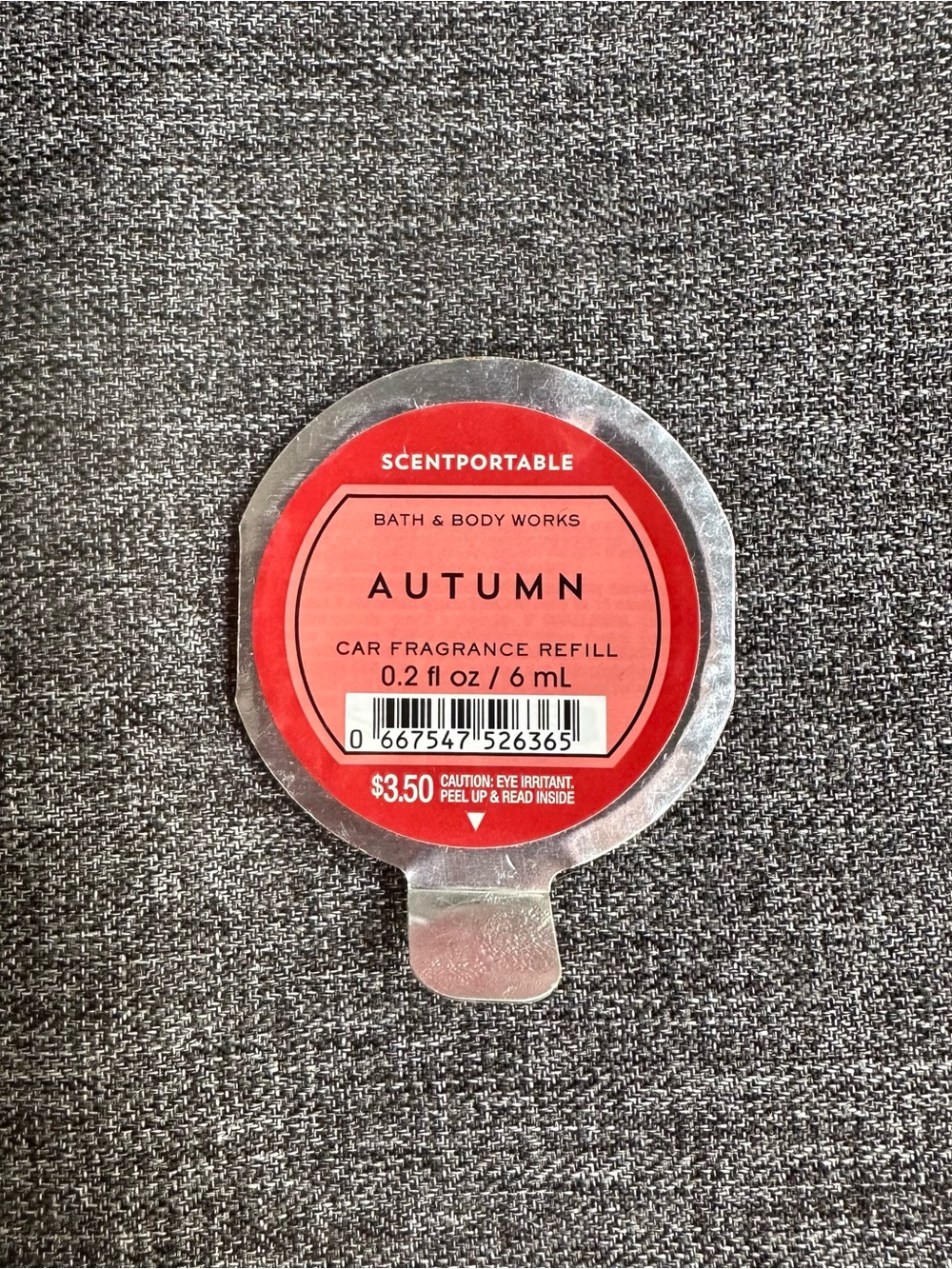 NEW Bath & Body Works Scentportable Car Fragrance Refill AUTUMN .2oz